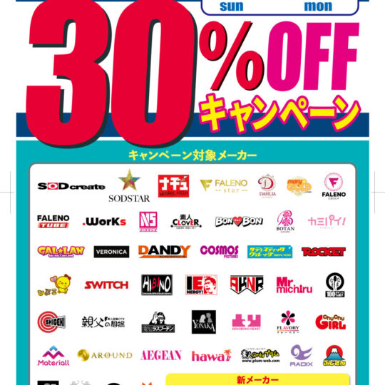 6月開催　ソフトオンデマンド30％オフキャンペーンのお知らせ